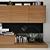 Modern TV Stand Set with Storage 3D model small image 2