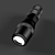 Pocket-Sized Black Flashlight 3D model small image 2