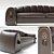 Luxury Italian Godfrey Sofa - Art Deco Style 3D model small image 2