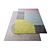 Geometric Cotton Carpets 160x230cm 3D model small image 1