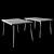 Oslo Rectangular Table 3D model small image 2