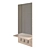 Stylish Mirror with Shelf - Art. 52 3D model small image 1