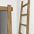 Title: Country Rustic Mirror & Ladder Set 3D model small image 2