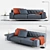 O`Prime RITZ Sofa: The Epitome of Elegance 3D model small image 1