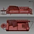 O`Prime RITZ Sofa: The Epitome of Elegance 3D model small image 2