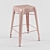 Modern Metallic Leo Barstool 3D model small image 3