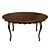 Classic Wooden Table 1500 3D model small image 1