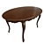 Classic Wooden Table 1500 3D model small image 2
