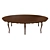 Elegant Classic Table Set 3D model small image 1