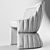 Designer Armchair: Tracey by Visionnaire 3D model small image 3