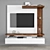 Modern TV Stand Set 3D model small image 1