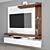 Modern TV Stand Set 3D model small image 2