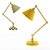 Vintage Brass Table Lamp 3D model small image 2