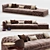 Longhi Milton Sofa: Special Composition 3D model small image 1