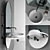 Modern Arco Bathroom Set 3D model small image 1