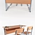 Elegant Desk and Chairs Set 3D model small image 2