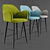 Bryce Foam Chair: Modern Comfort 3D model small image 2