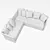 Nomad Sofa: Stylish and Portable Seating 3D model small image 3