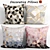 Pink Grey Gradient Decorative Pillows 3D model small image 1