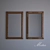 Elegant Wood-framed Mirrors by Matur 3D model small image 1