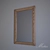 Matur Mirror Mudrec: Wooden Framed Mirror with Copper Accents 3D model small image 2