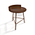 Cylindrical Wooden Chair 3D model small image 2
