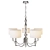 Evi Crystal Chandelier: Elegant 5-Light Lighting 3D model small image 1