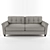 Title: Contemporary Chic Sofa

Description (translated from Russian): This modern sofa combines sleek design with superior comfort. Its clean lines and trendy color 3D model small image 1