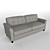 Title: Contemporary Chic Sofa

Description (translated from Russian): This modern sofa combines sleek design with superior comfort. Its clean lines and trendy color 3D model small image 2