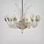 Elegant Crystal Chandelier 3D model small image 1