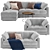 Convertible Sofa Bed: MOON 111 3D model small image 1
