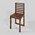 Elegant Wood Chair 3D model small image 2