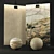 Vibrant Crystal & Smooth Marble Set 3D model small image 1