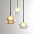 Sleek Glass Pendant Lighting 3D model small image 1