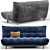 Modern Twist Tampico Sofa: Stylish and Versatile 3D model small image 2