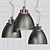 Sleek Condor Pendant Light - 3000K LED 3D model small image 1