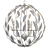 Gilded Elegance: 6-Light Bronze Sphere Chandelier 3D model small image 3