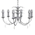 Vintage Boulanger Brass Chandelier 3D model small image 3