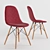 Mid-Century Eiffel Dining Chair 3D model small image 1