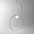 Modern Minimalist Ceiling Lights 3D model small image 2