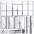 Fireproof Glass Doors & Partitions + Handles 3D model small image 1