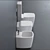 GALASSIA SA02 - Stylish Ceramic Toilet 3D model small image 2