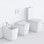 GALASSIA SA02 - Stylish Ceramic Toilet 3D model small image 3