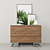 Sleek 3-Drawer Domingo Dresser 3D model small image 1