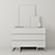 Sleek 3-Drawer Domingo Dresser 3D model small image 2