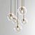 Elegant Glass Pendant Light 3D model small image 1