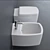 SA.02 Wall-Hung Ceramic Toilet 3D model small image 2