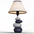 Harriet Bee Drakes 14.04" Table Lamp: Elegant Lighting Solution 3D model small image 1