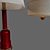 French Glass Lamp: Elegant and Timeless 3D model small image 2