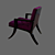 Ethnic Inspired Armchair 3D model small image 2